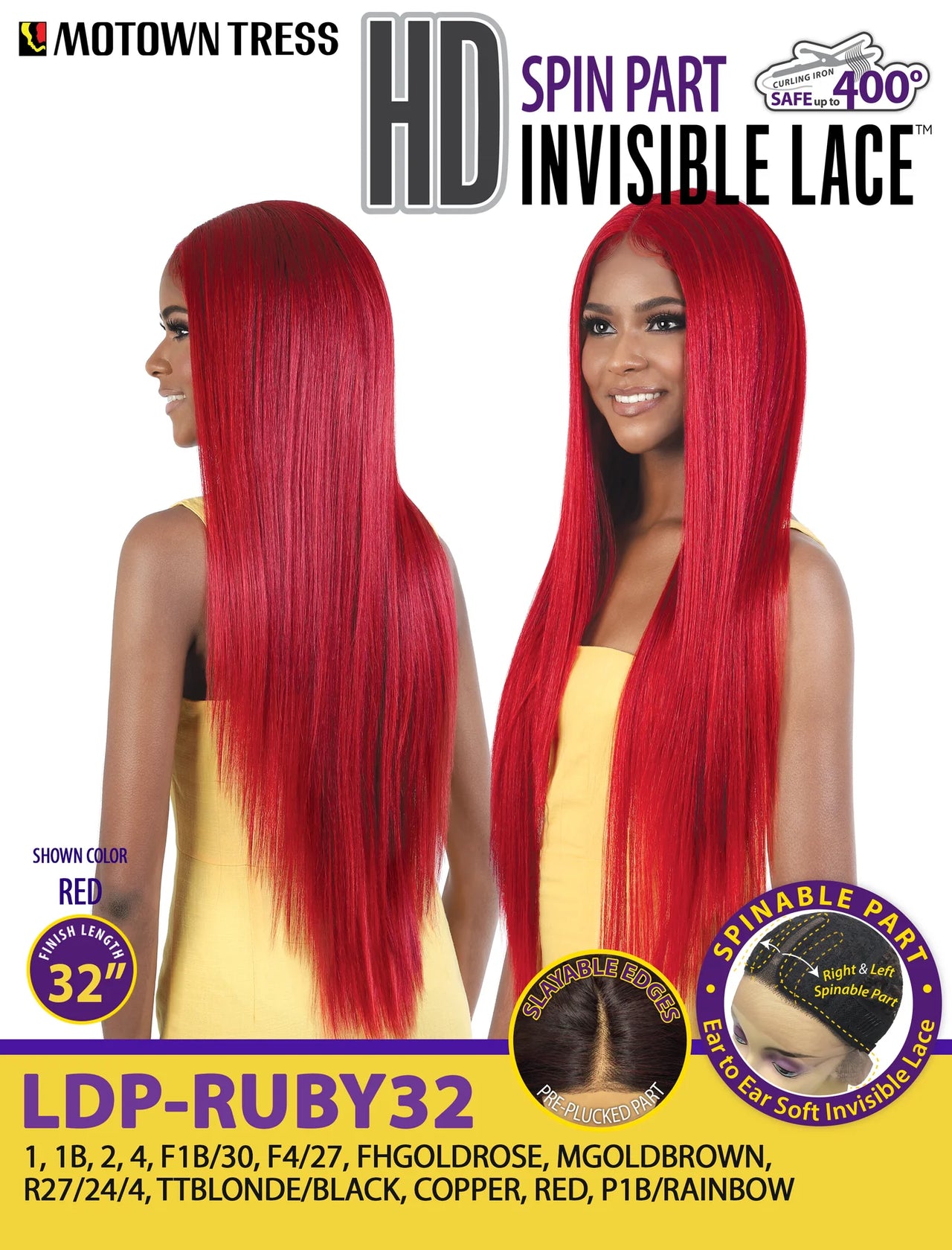 Motown Tress Synthetic HD Invisible Lace Wig - LDP.RUBY32 - Elevate Styles