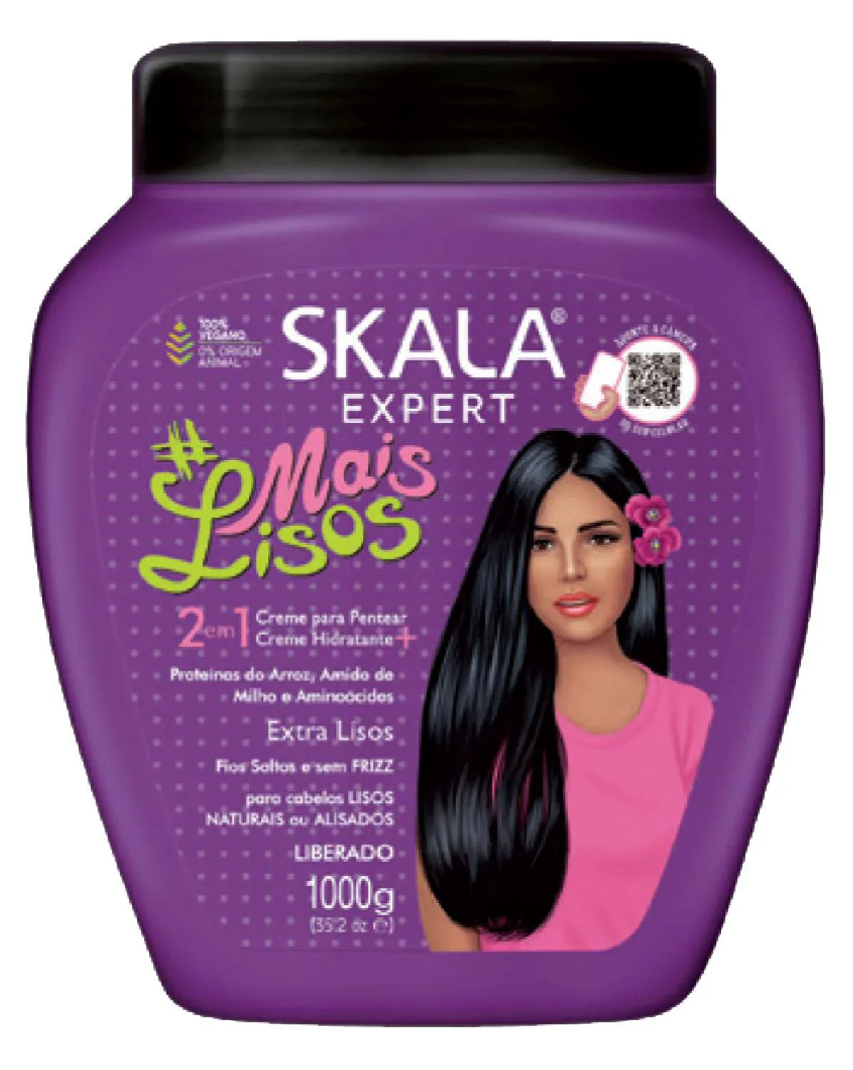 Skala Expert #MaisLisos 2-in-1 Conditioning Treatment & Combing Cream (1000g) - Elevate Styles