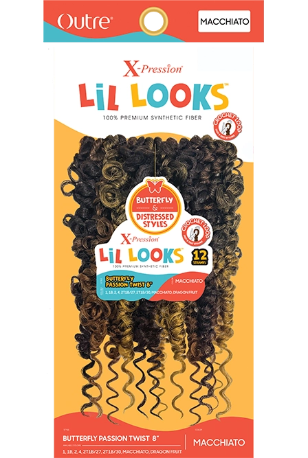 Outre Synthetic X-Pression Lil Looks Crochet Passion Twist 8" - Elevate Styles
