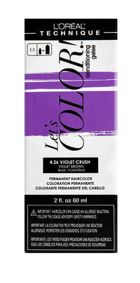 Thumbnail for L’Oréal Technique Let's COLOR Permanent Gel Hair Color – 4.26 Violet Crush (Violet Brown, Violet/Red Base) – 2 fl oz - Elevate Styles