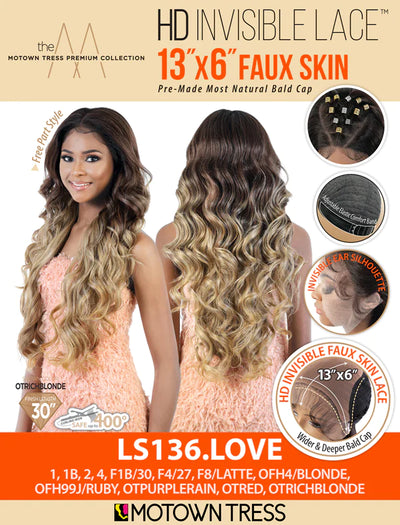 Motown Tress HD Invisible Lace 13"x6" Faux Skin Lace Front Wig LS136.Love - Elevate Styles
