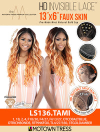 Thumbnail for Motown Tress 13X6 Faux Skin HD Lace Front Wig LS136.TAMI - Elevate Styles