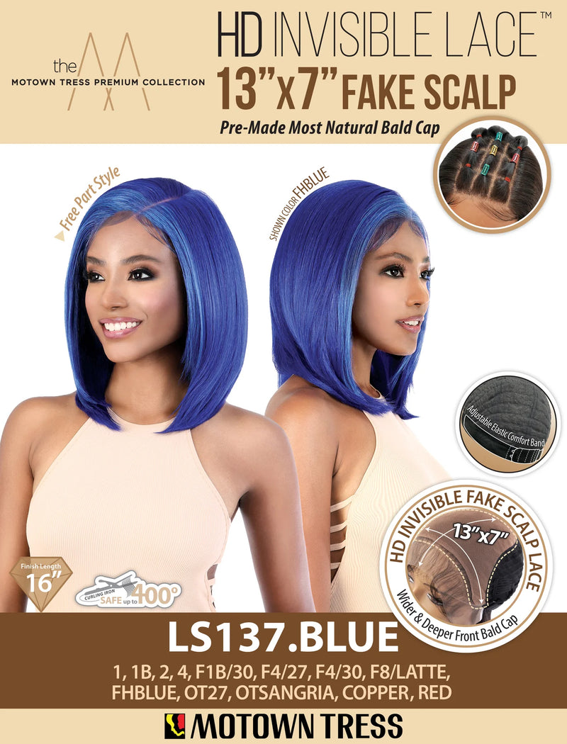 Motown Tress Synthetic HD Lace Wig - LS137.BLUE - Elevate Styles