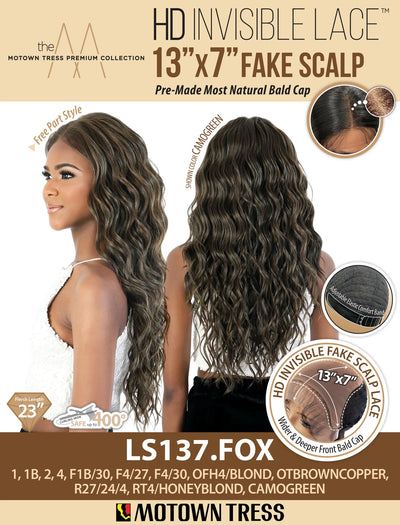 Motown Tress Premium 13x7 HD Invisible Lace Wig -  LS137.FOX - Elevate Styles
