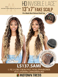 Thumbnail for Motown Tress Glueless 13x7 HD Invisible Fake Scalp Lace Front Wig LS137.SAMI - Elevate Styles