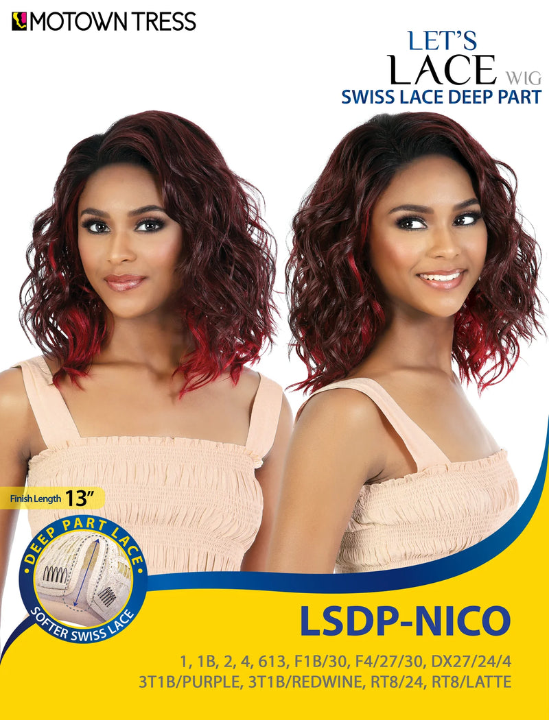 Motown Tress Swiss Lace Deep Part Wig - LSDP NICO - Elevate Styles
