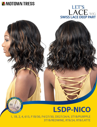 Motown Tress Swiss Lace Deep Part Wig - LSDP NICO - Elevate Styles
