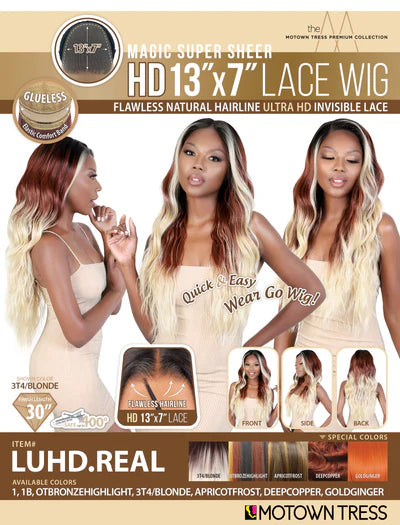 Motown Tress Ultra Glueless HD 13X7 Lace Front Wig LUHD. REAL - Elevate Styles