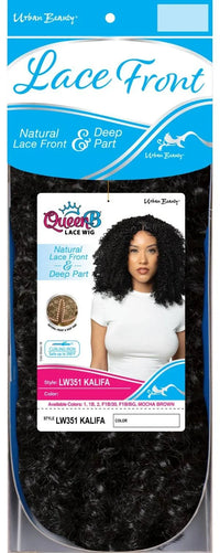 Thumbnail for Urban Beauty Queen B Natural Lace Front Deep Part Curly Wig LW351 Kalifa