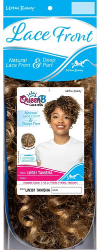 Thumbnail for Urban Beauty Queen B Natural Lace Front Deep Part Short Curly Wig LW361 Tanisha