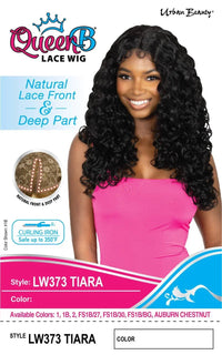 Thumbnail for Urban Beauty Queen B Natural Lace Front Deep Part Curly Wig LW373 Tiara
