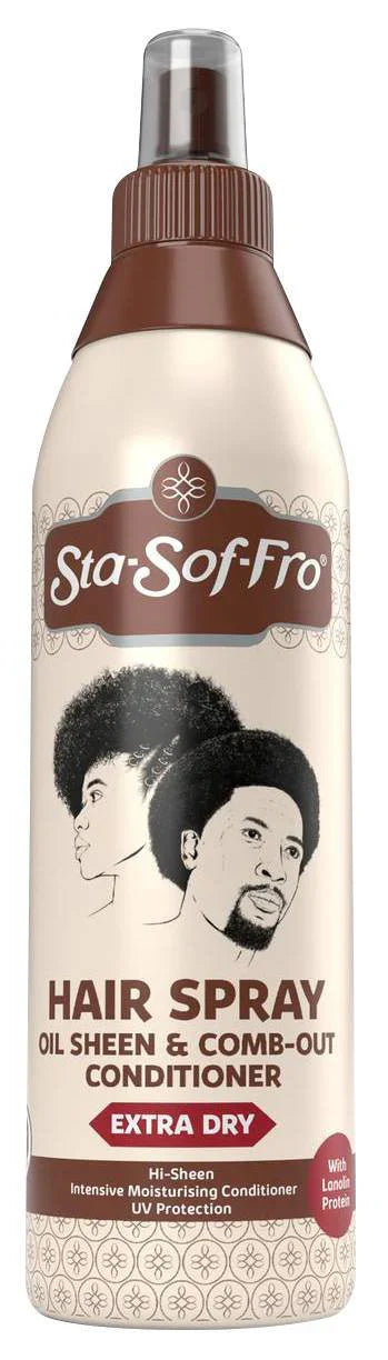 Sta-Sof-Fro Hair Spray Oil Sheen & Comb-Out Conditioner – Extra Dry 8.45 Oz - Elevate Styles