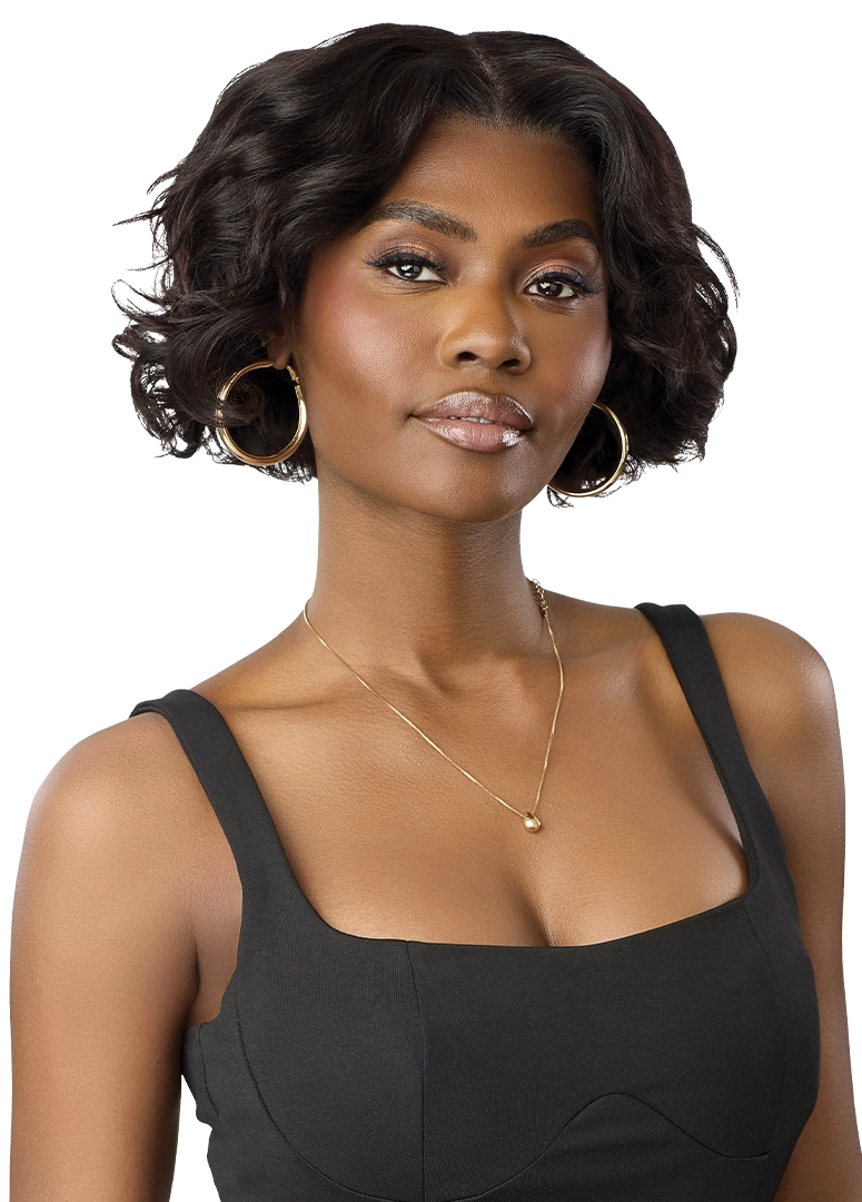Outre MyTresses Black Label 13"x5" Lace Front Wig HH Body Curl Bob 8" QLHMBMBCB