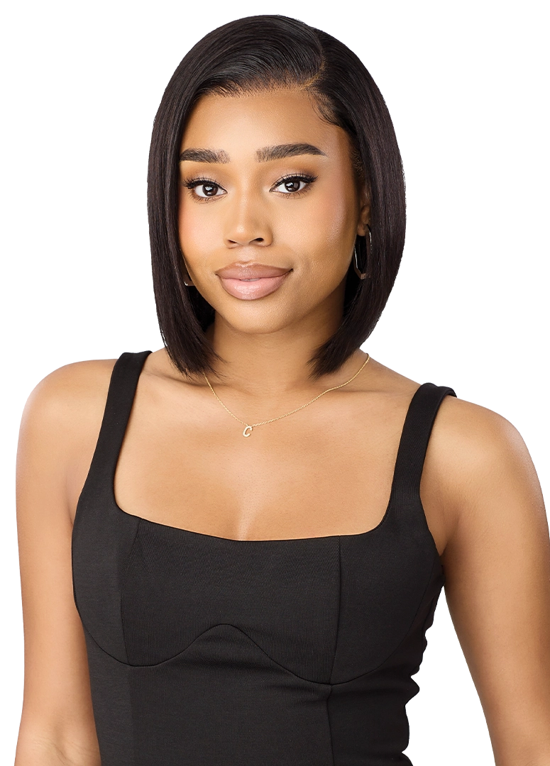 Outre MyTresses Black Label 13"x5" Lace Front Wig HH Straight Bob 12 QLHMBMSB