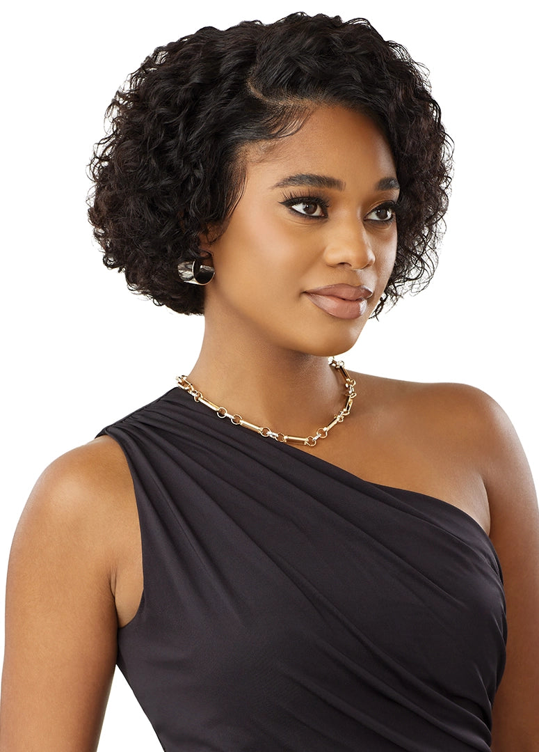 Outre 100% Human Hair MyTresses Black Label 13x4 Lace Front Wig HH Deep Bob 8" QLHMBDVB8 - Elevate Styles