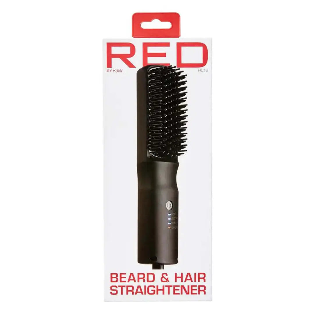 RED by Kiss Premium Beard Straightener Styling Comb