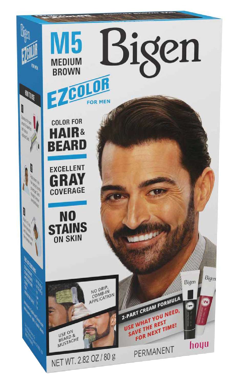 Bigen EZ Color for Men – M5 Medium Brown - Elevate Styles