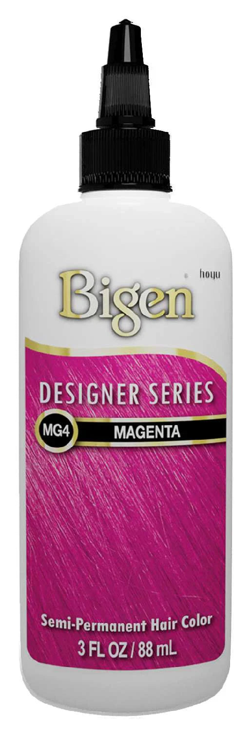 Bigen Designer Series Semi-Permanent Hair Color – MG4 Magenta – 3 fl oz - Elevate Styles