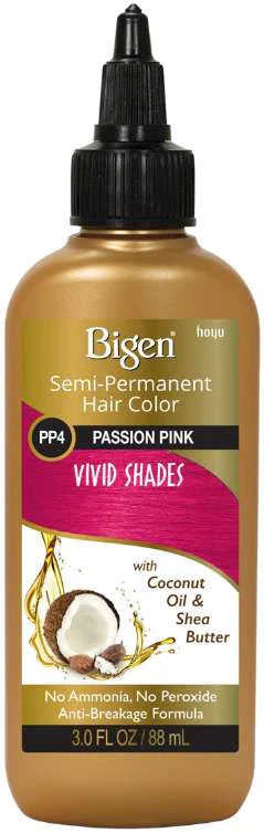 Bigen Vivid Shades Semi-Permanent Hair Color – PP4 Passion Pink – 3 fl oz - Elevate Styles