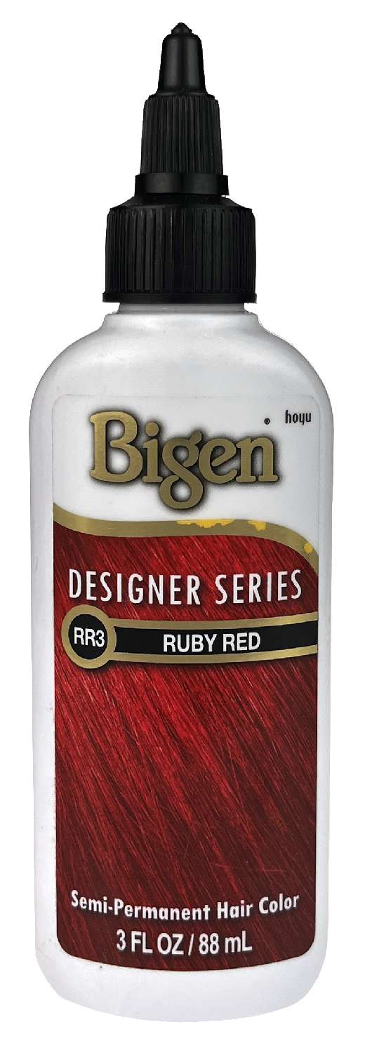 Bigen Designer Series Semi-Permanent Hair Color – RR3 Ruby Red – 3 fl oz - Elevate Styles