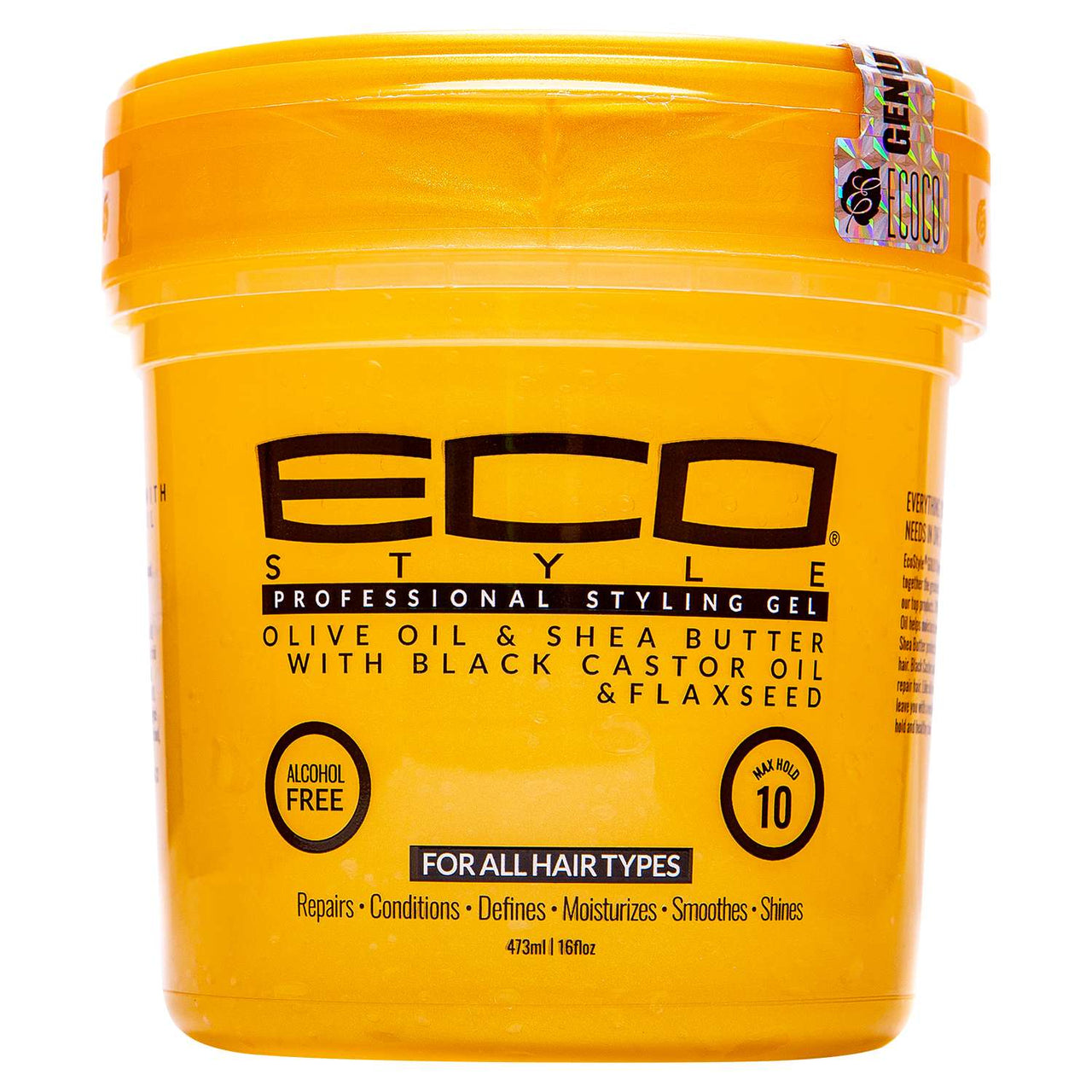 Eco Style Olive Oil Styling Gel with Shea Butter Black Castor Oil and Flaxseed 16 oz - Elevate Styles