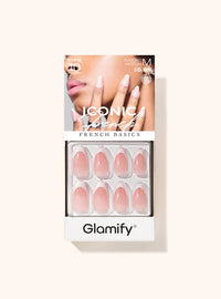 Thumbnail for Glamify Iconic French Basics Press On Nails – Almond Medium NTIF11