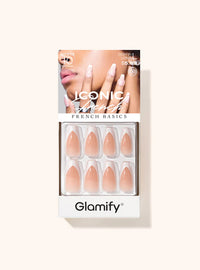 Thumbnail for Glamify Iconic French Basics Coffin Long Press On Nails NTIF13