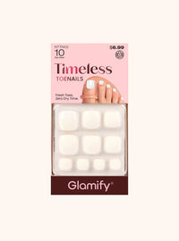 Thumbnail for Glamify Timeless Toenails Press On Soft Ivory NTTN02 - Elevate Styles