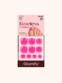 Thumbnail for Glamify Timeless Toenails Press On Hot Pink NTTN05 - Elevate Styles