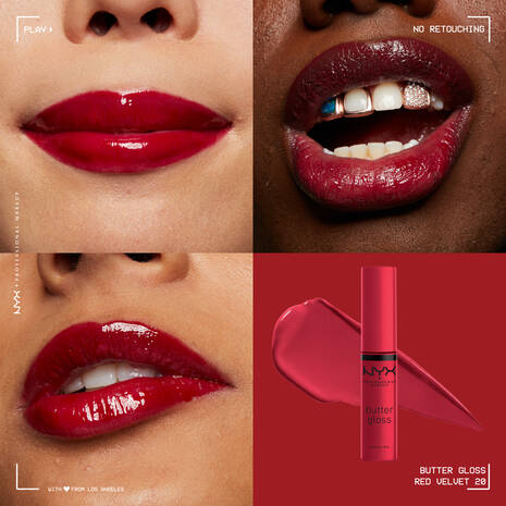 NYX Professional Makeup Butter Gloss - Red Velvet - 0.27 fl. oz. / 8 mL