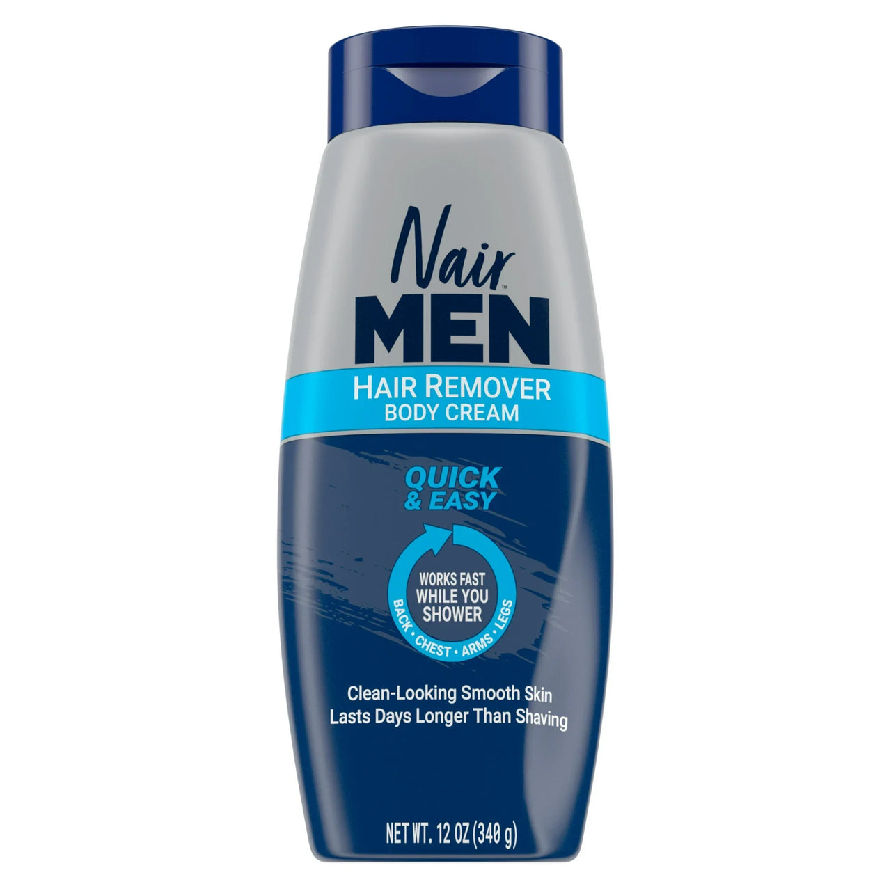 Nair Men Hair Remover Body Cream Quick and Easy 12 oz - Elevate Styles