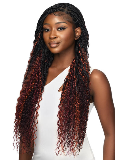 Outre 13"x 4" HD Pre-Braided Lace Front Wig Boho Box Braid 30" - Elevate Styles
