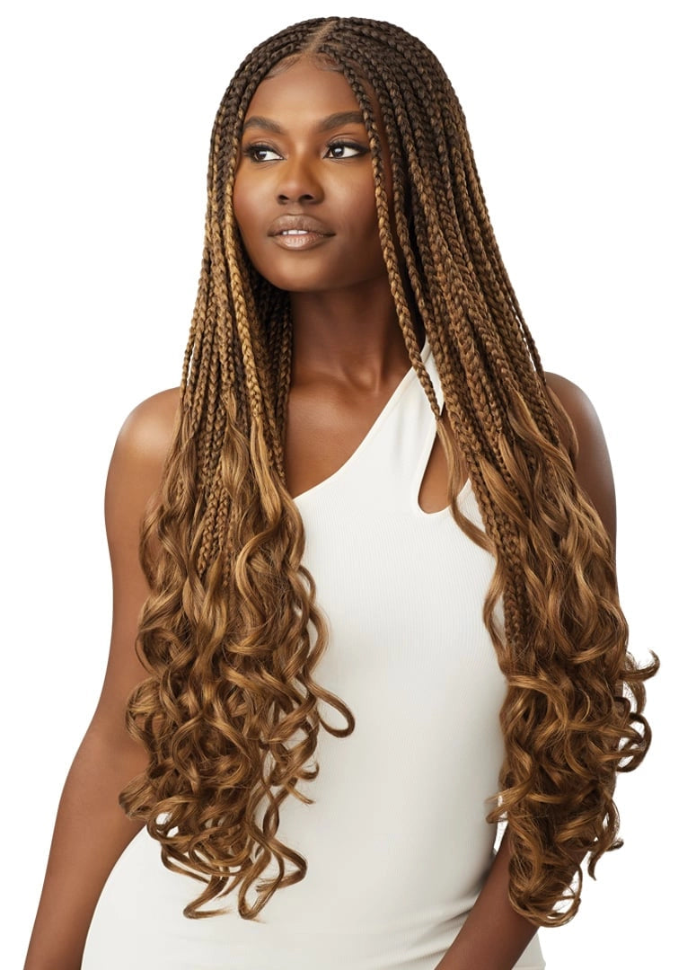 Outre 13"x 4" HD Pre-Braided Lace Front Wig French Curl Box Braids 32" - Elevate Styles