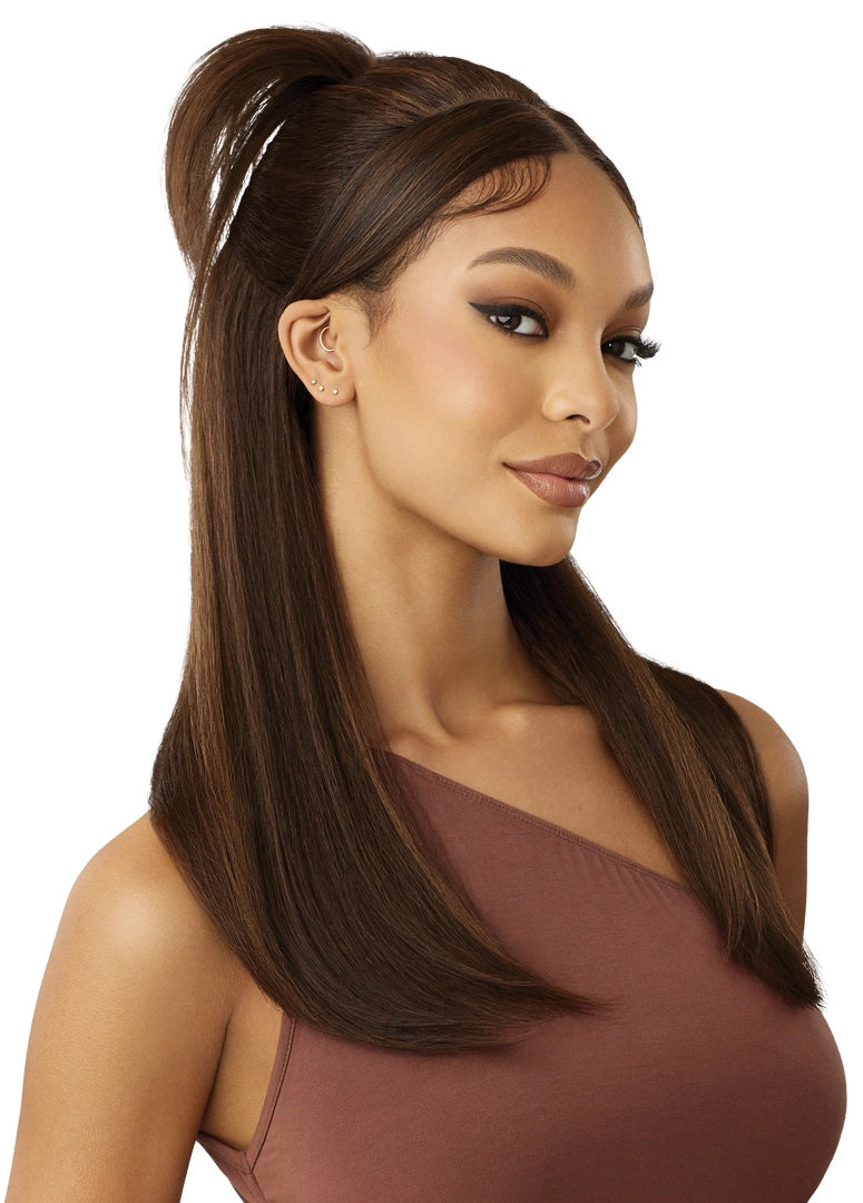 Outre 5"x 5" HD Lace Closure Lace Front Wig HHB-Natural Yaki 22 - Elevate Styles