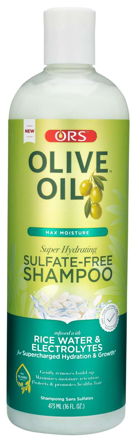 ORS Olive Oil Sulfate-Free Shampoo with Rice Water & Electrolytes – 16 fl oz - Elevate Styles