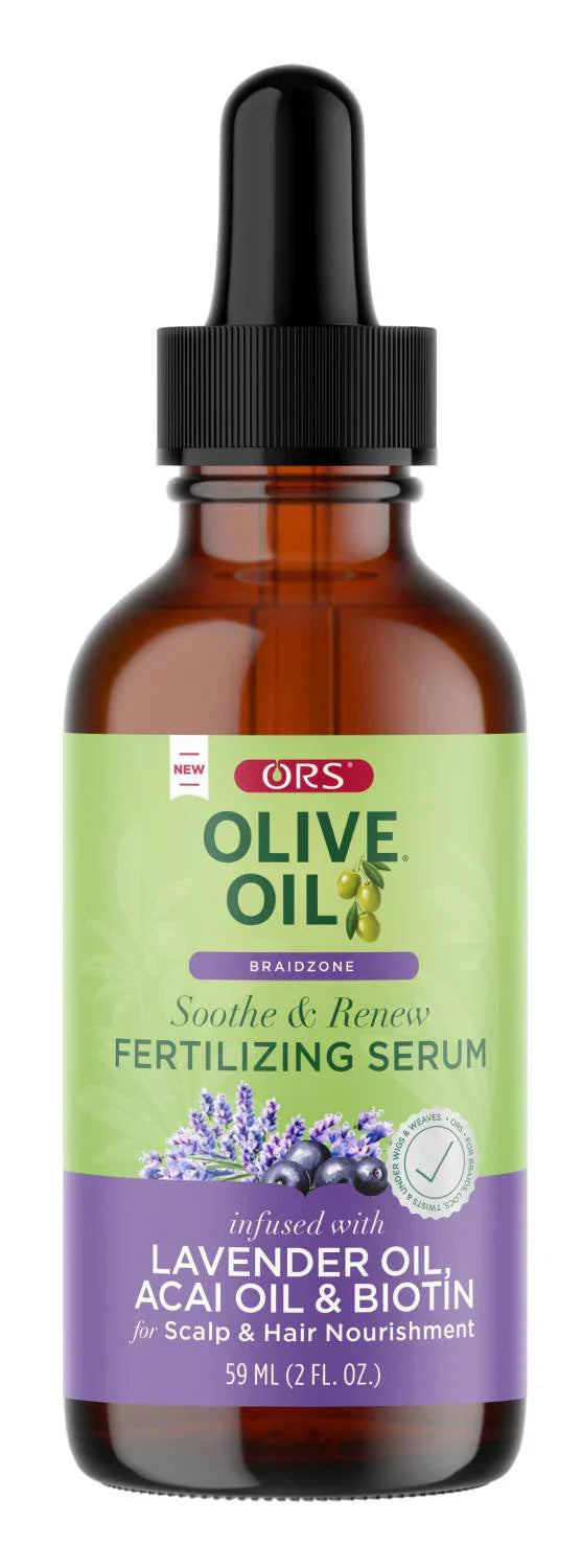 ORS Olive Oil Braidzone Soothe and Renew Fertilizing Serum 2 oz - Elevate Styles
