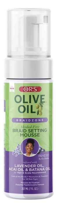 Thumbnail for ORS Olive Oil Braidzone Alcohol-Free Braid Setting Mousse 7 fl oz