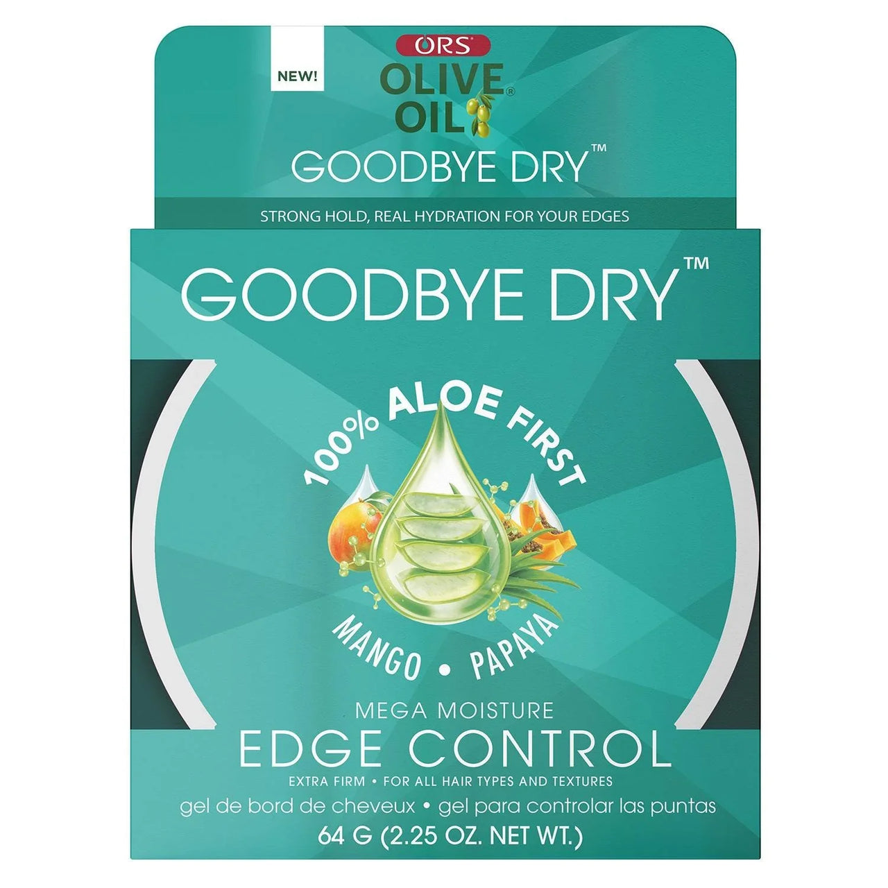 ORS Olive Oil Goodbye Dry Mega Moisture Edge Control Aloe Mango Papaya 2.25 oz - Elevate Styles