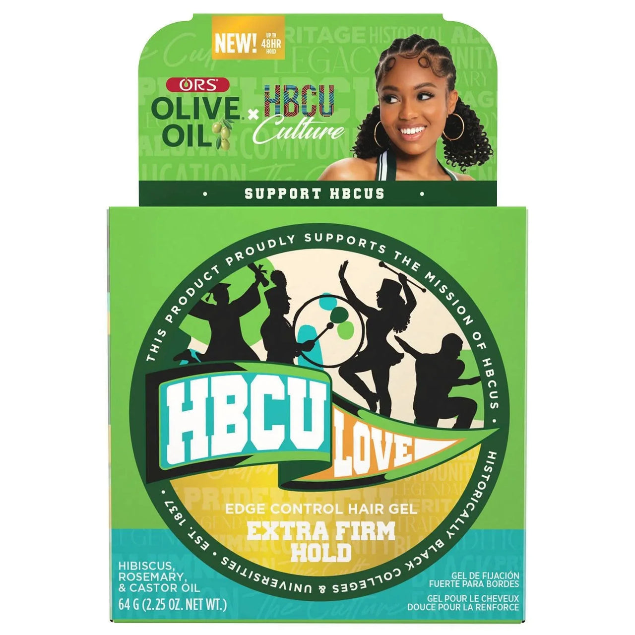 ORS Olive Oil x HBCU Love Edge Control – Extra Firm 48HR Hold (2.25 oz.) - Elevate Styles