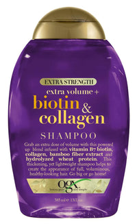 Thumbnail for OGX Extra Strength Biotin and Collagen Shampoo Extra Volume 13 oz - Elevate Styles