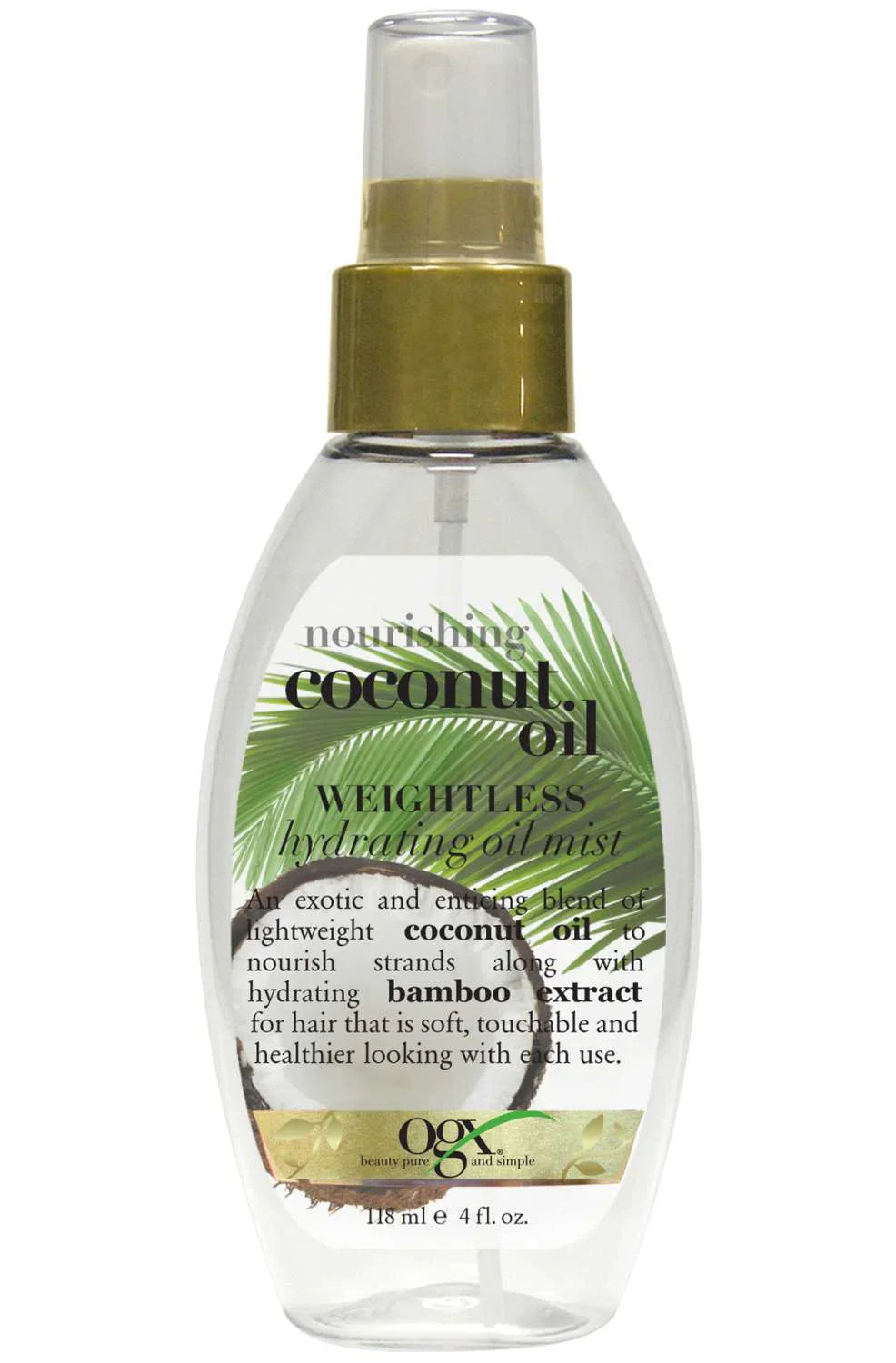 OGX Nourishing Coconut Oil Weightless Hydrating Oil Mist 4 oz - Elevate Styles