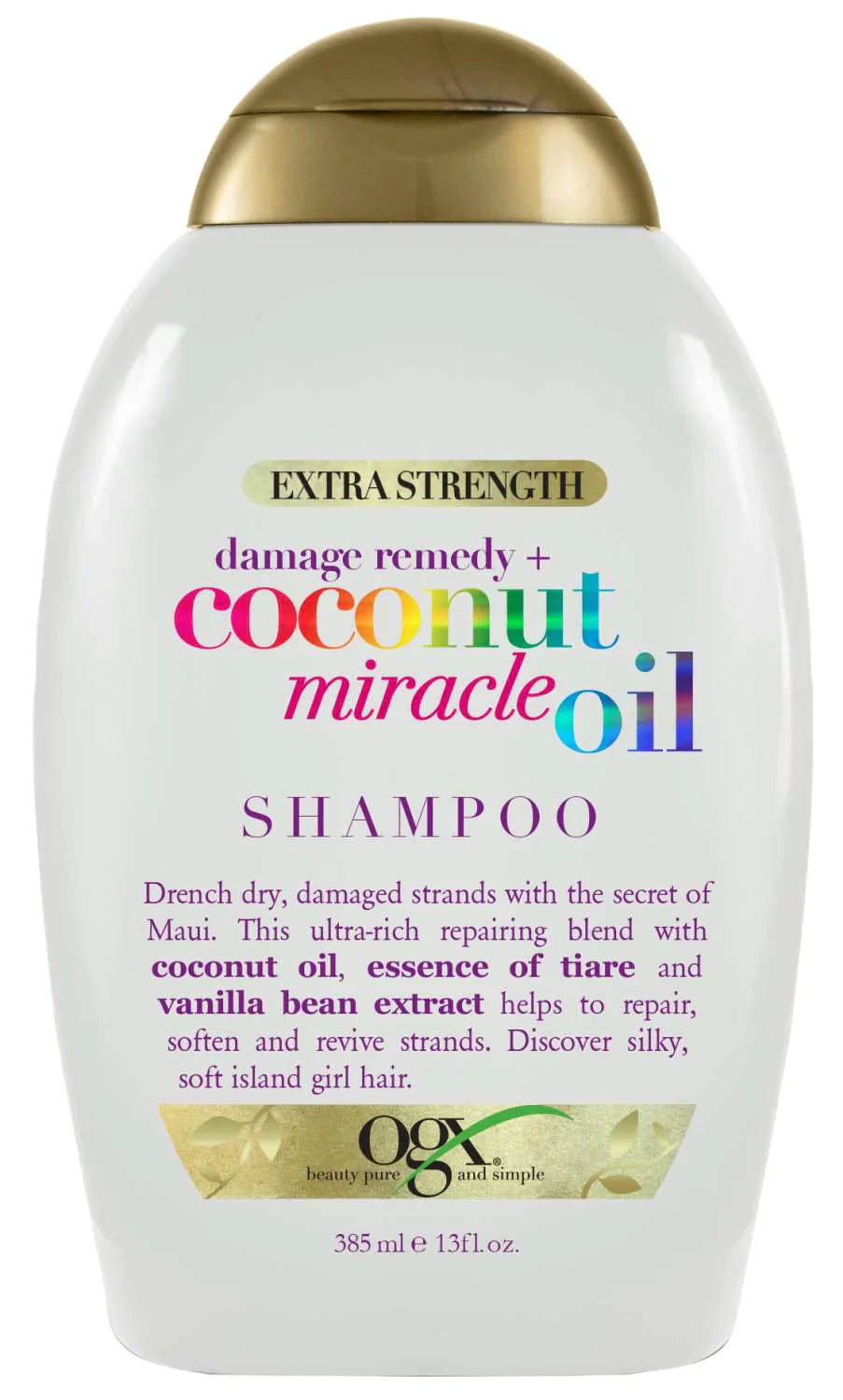 OGX Extra Strength Damage Remedy + Coconut Miracle Oil Shampoo 13 oz - Elevate Styles
