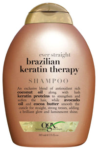 Thumbnail for OGX Ever Straight Brazilian Keratin Therapy Shampoo – 13 fl oz / 385ml - Elevate Styles