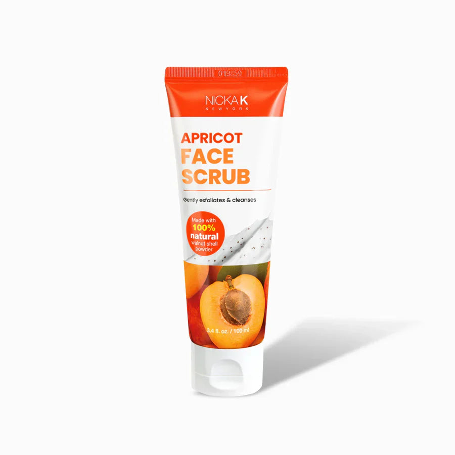 Nicka K Apricot Face Scrub 100 ml Gentle Exfoliating Cleanser - Elevate Styles