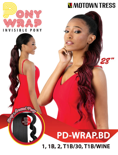 Motown Tress PonyWrap Invisible Pony - Loose Body Curl PD-WRAP.BD - Elevate Styles
