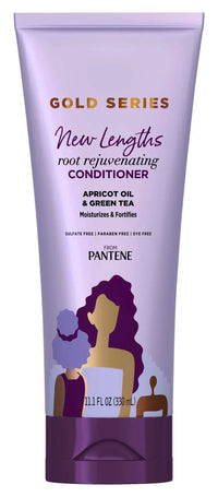 Thumbnail for Pantene Gold Series New Lengths Root Rejuvenating Conditioner 11.1 fl oz – Moisturizes & Fortifies with Apricot Oil