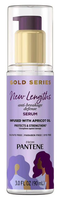 Thumbnail for Pantene Gold Series New Lengths Anti-Breakage Defense Serum 3 fl oz – Strengthens & Protects with Apricot Oil