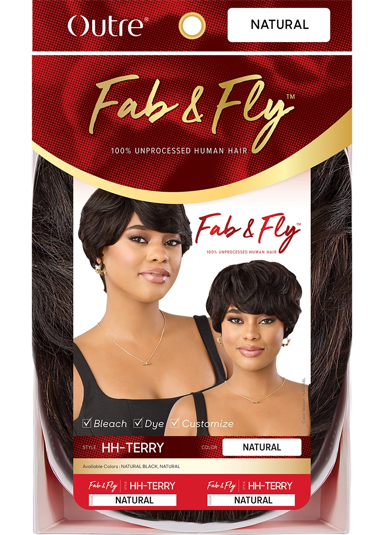 Outre Fab&Fly™ Gray Glamour 100% Unprocessed Human Hair Wig HH Terry QHFTER - Elevate Styles