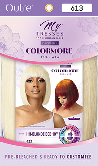Thumbnail for Outre My Tresses Purple Label ColorMore Full Wig HH- Blonde Bob 10