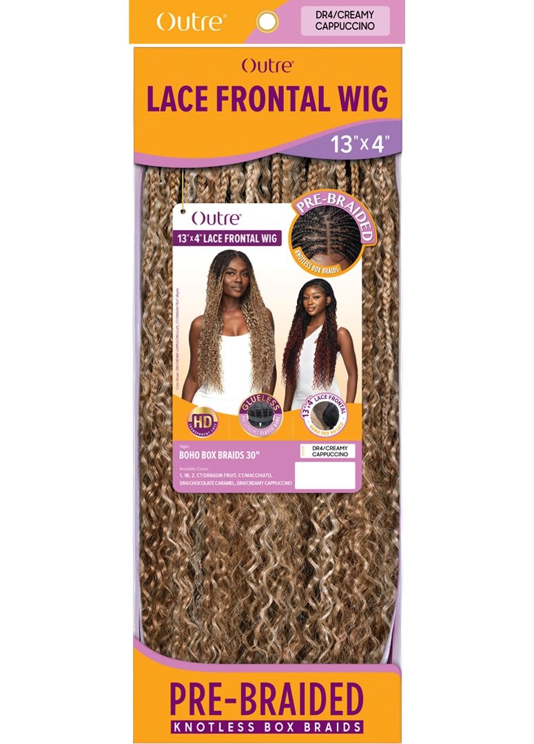 Outre 13 x 4 HD Pre Braided Lace Front Wig Boho Box Braid 30 QLOBBB30 Outre 13 x 4 hd pre braided lace front wig boho box braid 30 qlobbb30